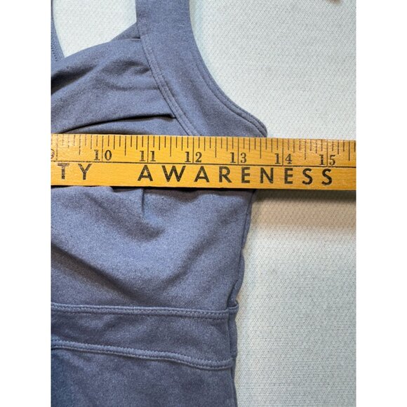 Athleta Womens Jaya Twist Front Athletic Tank Top Size ST Gray Sleeveless Yoga - Picture 7 of 10